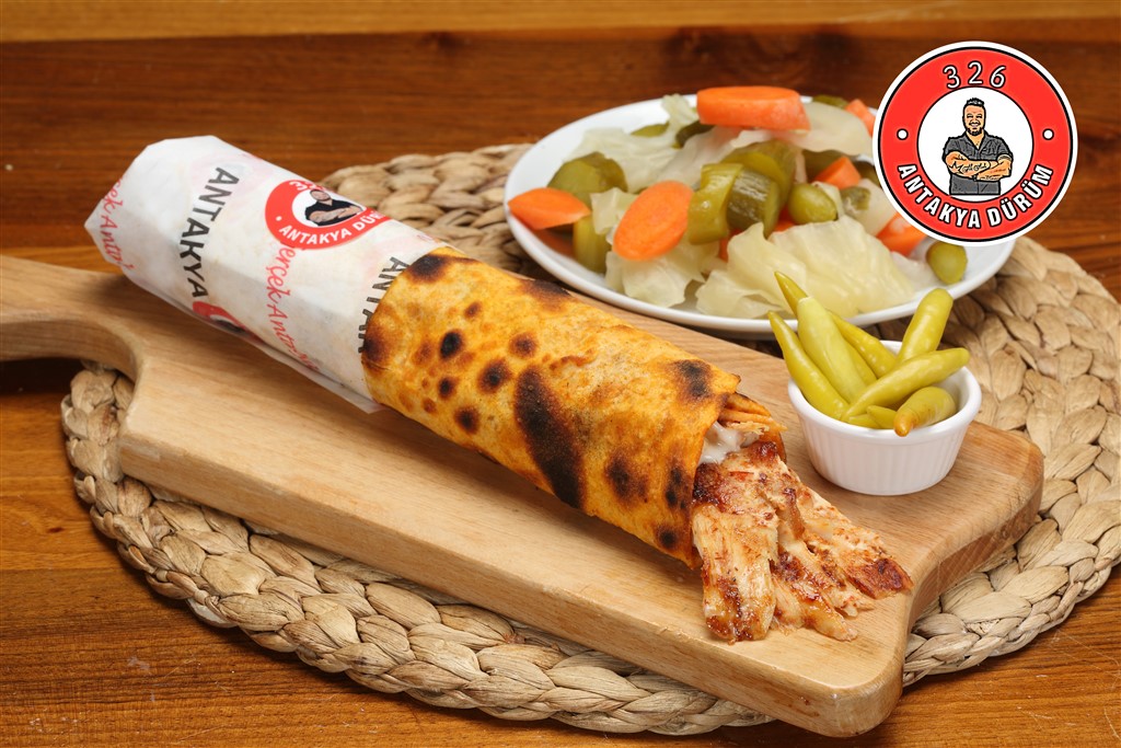 Mega Antakya Usulü Humuslu Tavuk Döner Dürüm